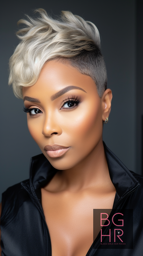 Classic Pixie Elegance – Black Women’s Hair #ClassicPixie # ...